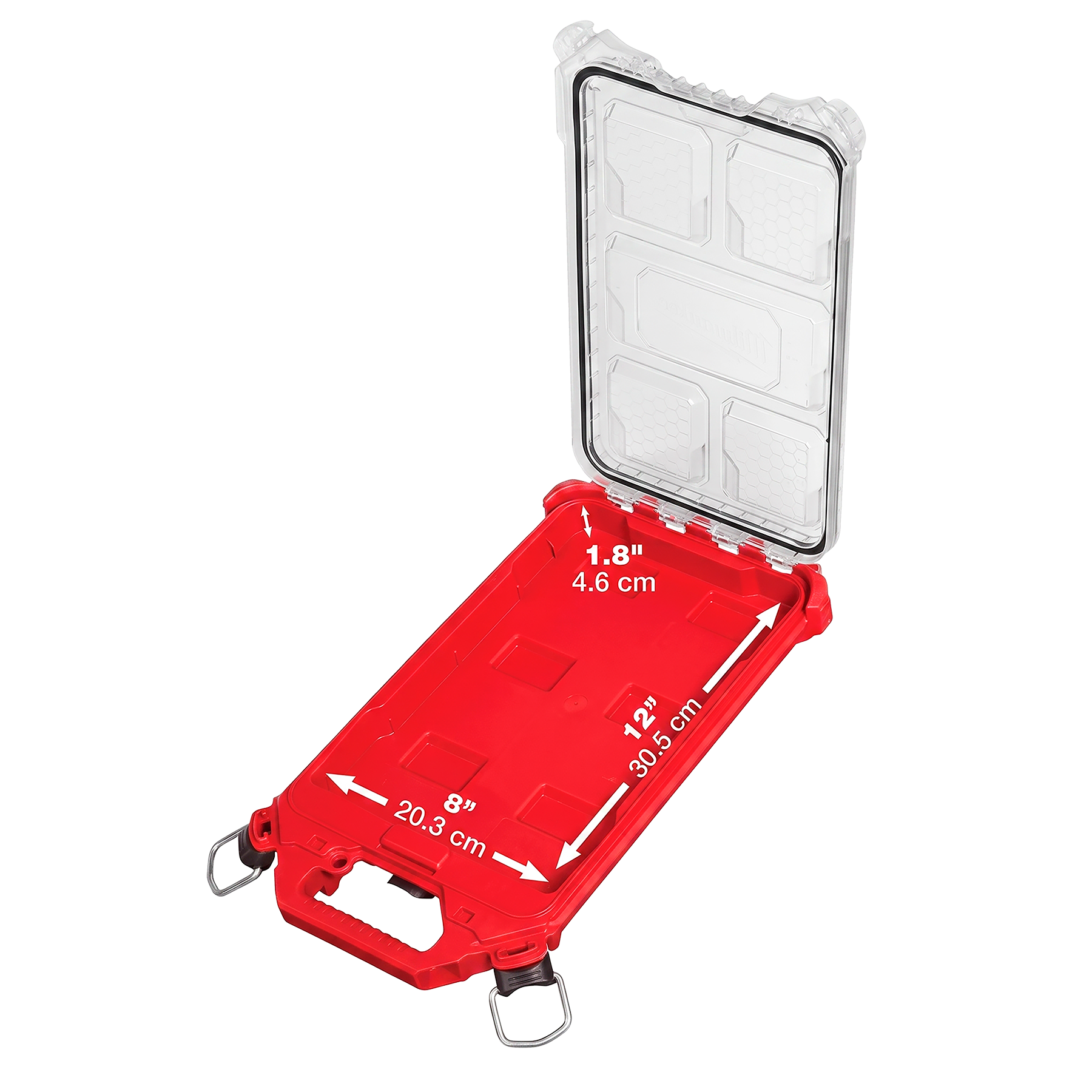 Milwaukee PACKOUT Organizador Compacto Perfil Bajo IP65 – 5 Contenedores Extraíbles con Divisores