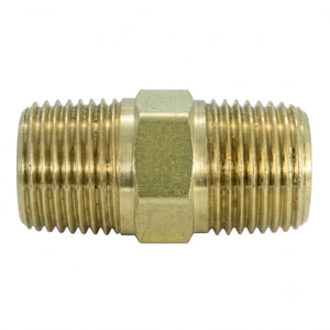 Niple Doble Rosca Macho Latón 1/8" x 1/8"