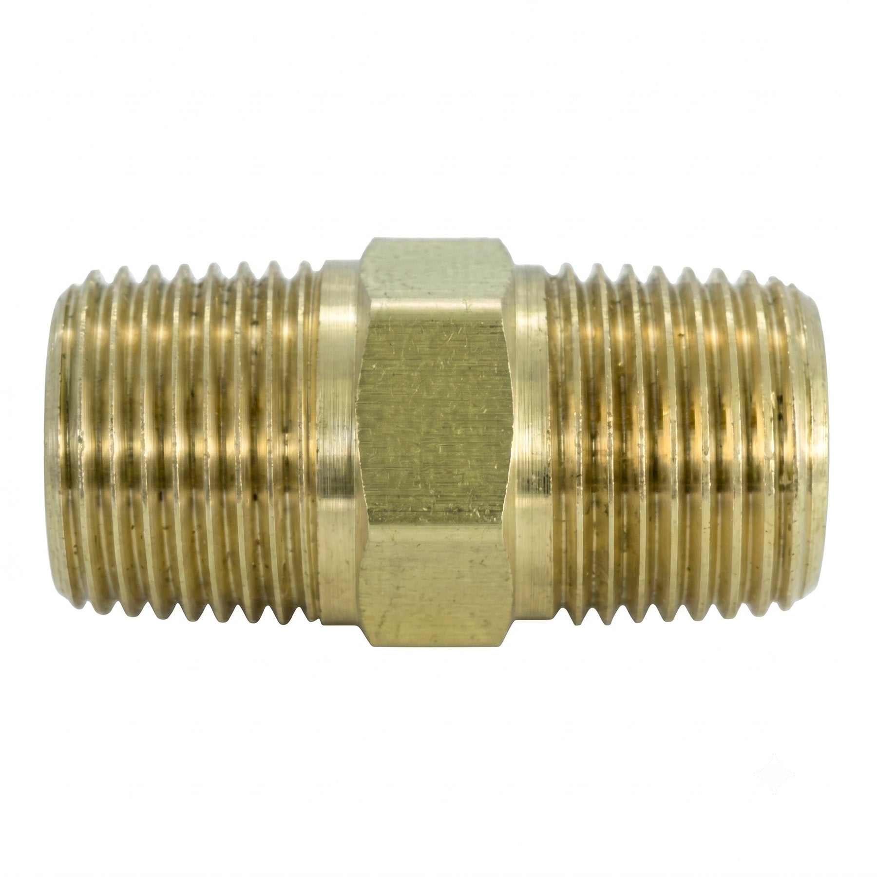 Niple Doble Rosca Macho Latón 1/8" x 1/8"
