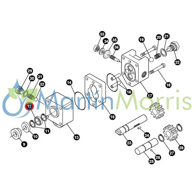 Bolillero para motor hidráulico Ace pumps serie 200