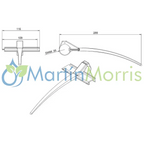 Púa para molinete john deere 9600, case y new holland