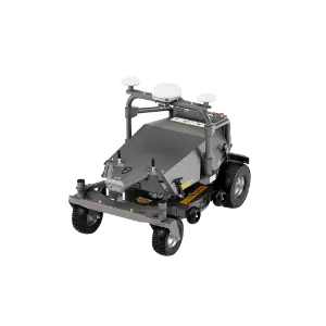 Cortacésped robótico multifuncional FJD RM21 de FJ Dynamics con navegación RTK y LiDAR para campos de golf y canchas deportivas