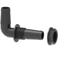 Racord Curvo 90° con Salida de Tanque – Rosca 1" | Espigas 26-29 mm