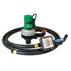 Kit Bomba Flowserve Scienco CT6 12V — 49 LPM — Manguera 1" — Dosificación Agroquímicos a Granel IBC — Origen USA