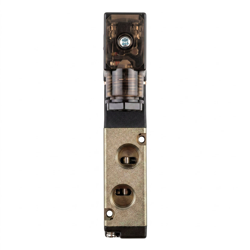 Electroválvula Neumática 5/2 Vías con Solenoide — Seleccioná 12V o 24V