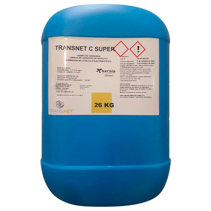 Transnet C Super Limpiador de Carrocerías Sin Frotar Envase 26kg o 10 kg 26