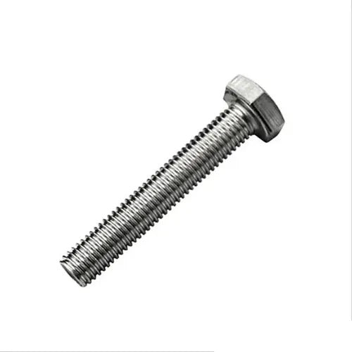 Tornillo de acero inoxidable M8 x 1,25, cabeza hexagonal, rosca total 45 mm