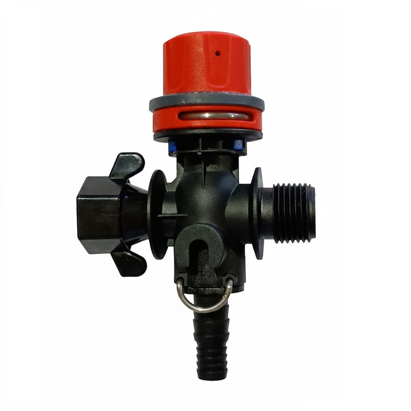 Válvula Reguladora de Presión para Bombas 12V - Entrada 1/2’’ con Tuerca - Salida Rosca Macho Válvulas y Reguladores