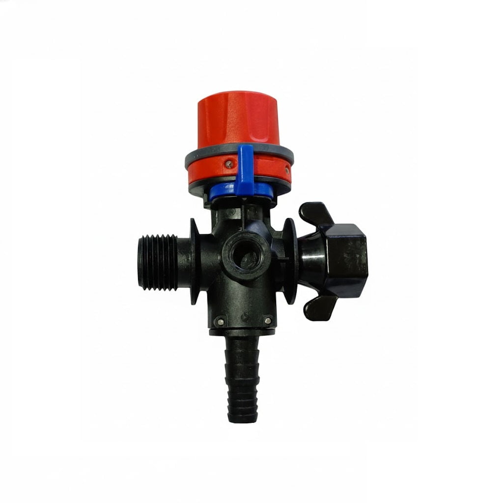 Válvula Reguladora de Presión para Bombas 12V - Entrada 1/2’’ con Tuerca - Salida Rosca Macho Válvulas y Reguladores