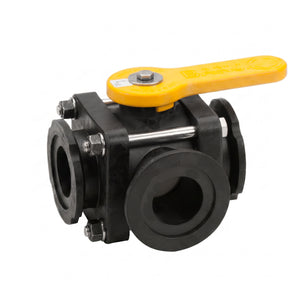 Válvula de Bola BANJO 3 Vías Lateral – Brida 2" – 225 psi