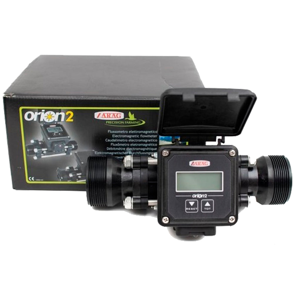 Caudalimetro Arag ORION 2 VISUAL FLOW Inductivo con Roscas de 3/4’’ hasta 2’’