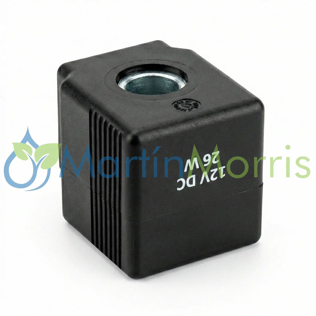 Bobina 12 Volts Cuadrada Para Válvula Solenoide Hidráulica