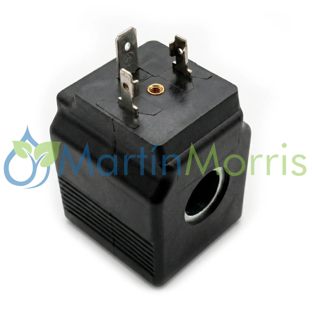 Bobina12 Volt Cuadrada Diametro Interior 13mm para Válvula Solenoide hidráulica