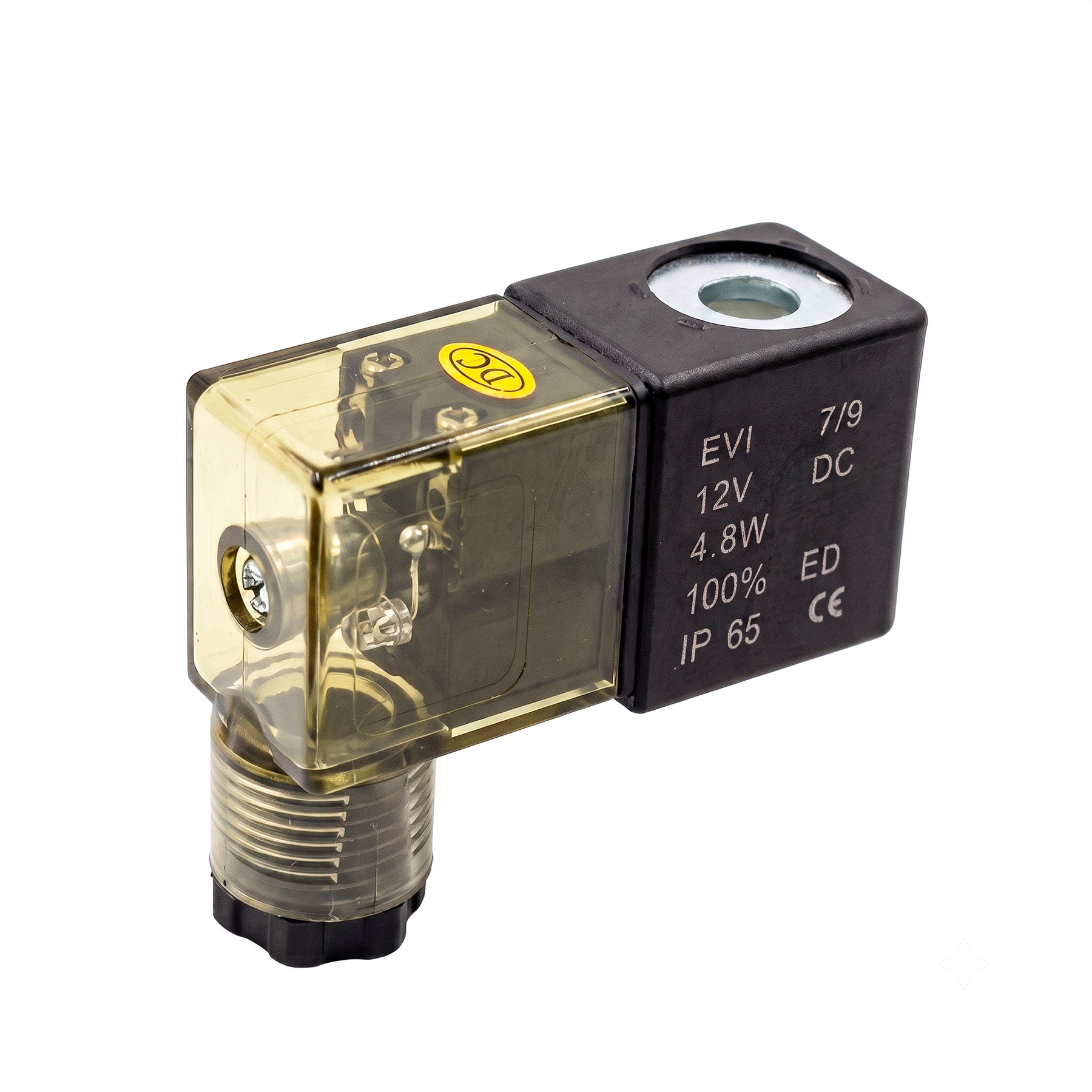 Bobina 12 y 24 Volts Solenoide Para Electroválvulas Neumáticas – 30x22mm / Ø int 9mm