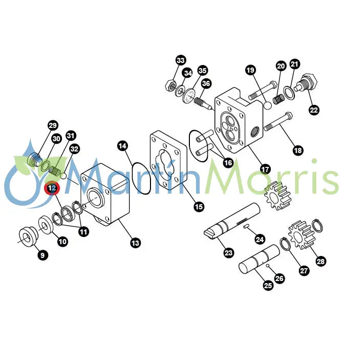 Bolillero para motor hidráulico ace pumps serie 300