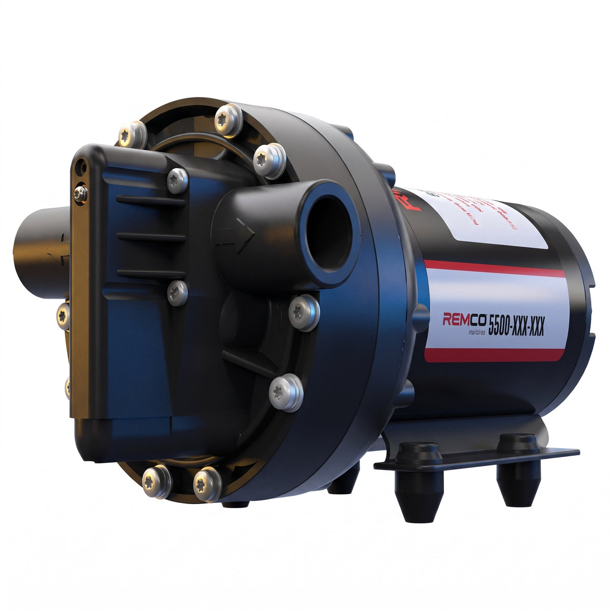 Bomba de Membrana 12V REMCO 5537-1E1 – Agua y Agroquímicos – 20 LPM / 60 PSI / Viton
