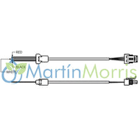 cable con conector para electroválvulas teejet de 2 y tres cables