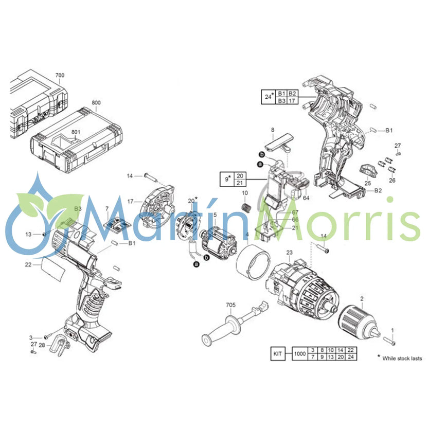Caja Engranajes Milwaukee HD18PD para Taladros con Percutor