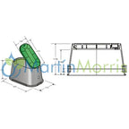 Caja para válvulas oval plastica alfa para riego