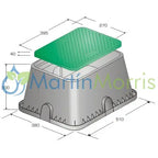 Caja para válvulas rectangular estándar plastica alfa para riego