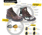 Borcal Premium Botin de Seguridad Marron o Negro todos los Taller