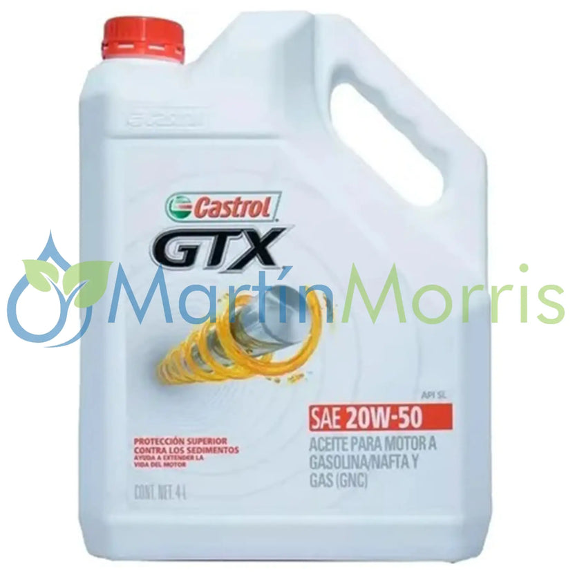 Castrol GTX 20w-50 Aceite Mineral Motores Diesel Nafta y GNC