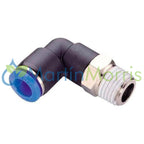 Codo 90º Conector Instantáneo por Rosca Macho