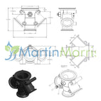 Conexión Brida Banjo M300220WYCG de 1 a 3 Salidas