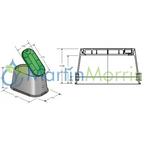 Caja para válvulas oval plastica alfa para riego