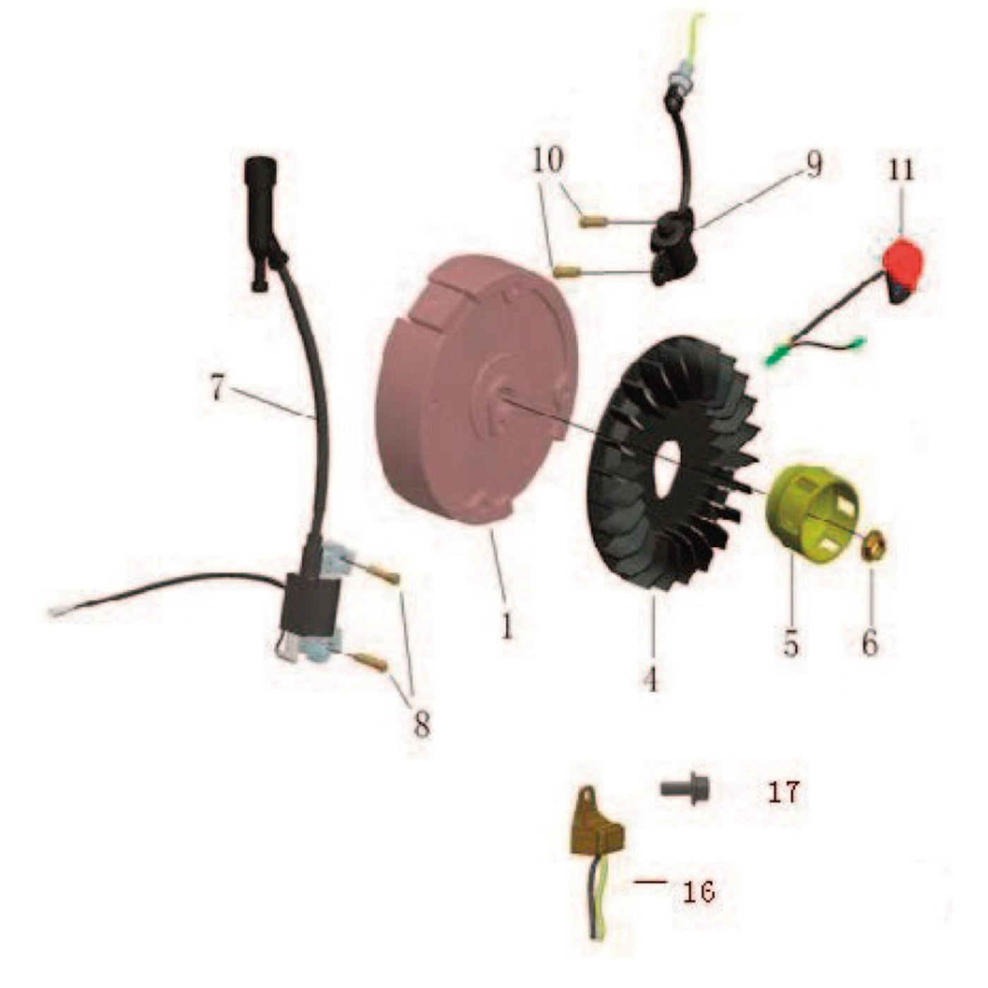 Despiece Despiece Encendido para Motor SENSEI M70 OHV