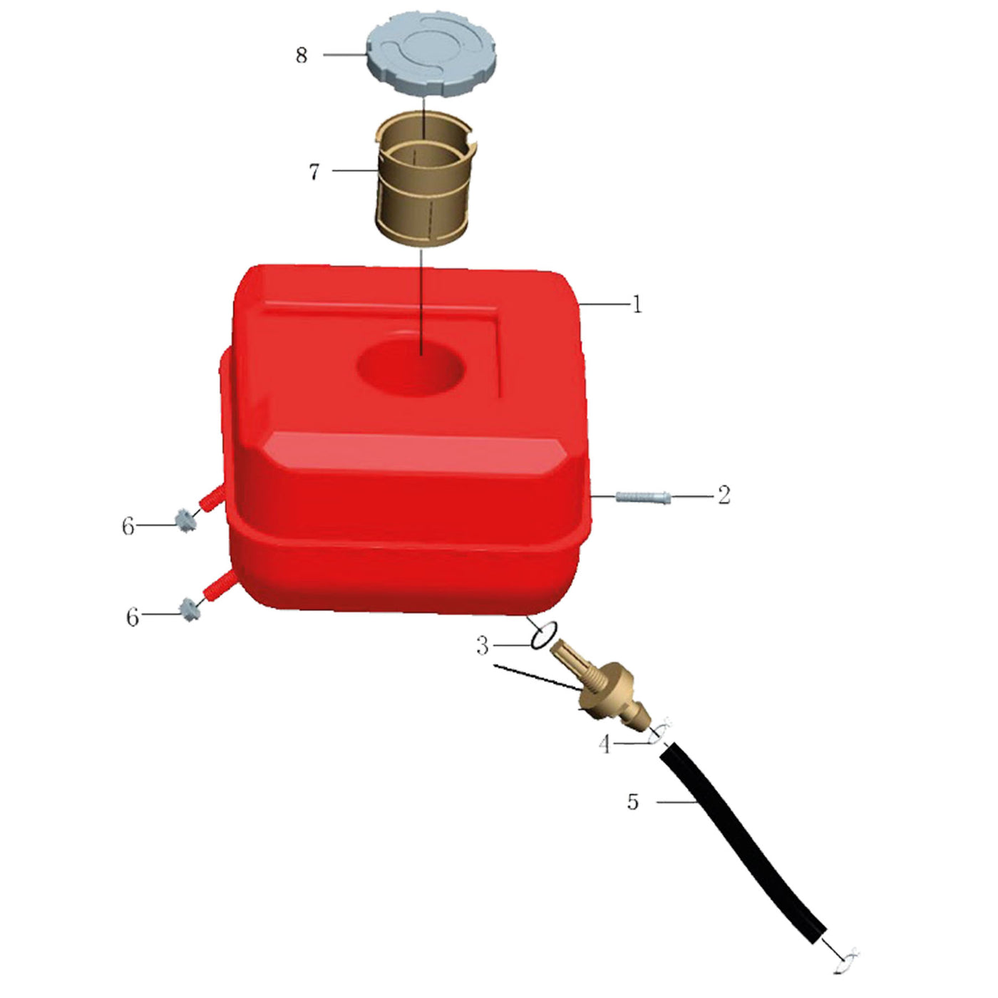 Despiece Despiece Tanque de Motor SENSEI M70 OHV