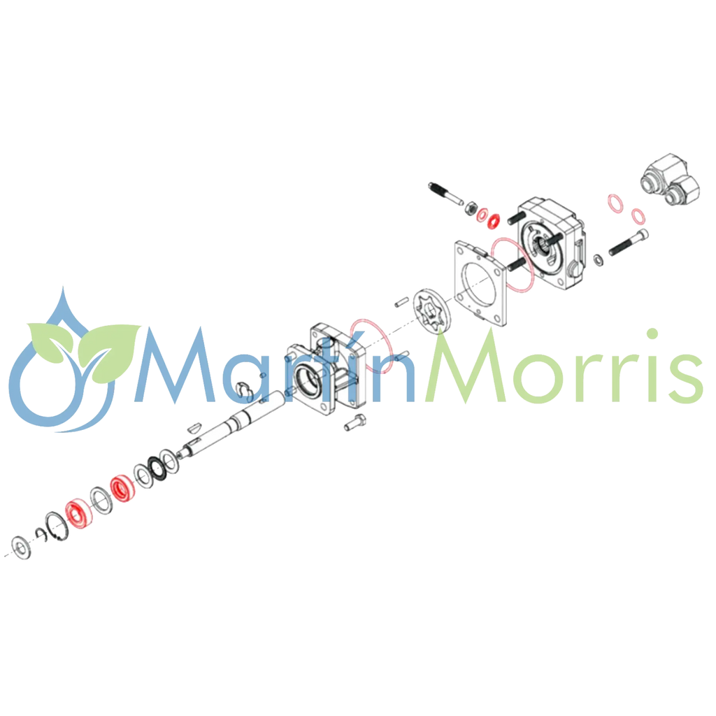 kit de Reparacion Motor Hidraulico HYPRO sello Reforzado