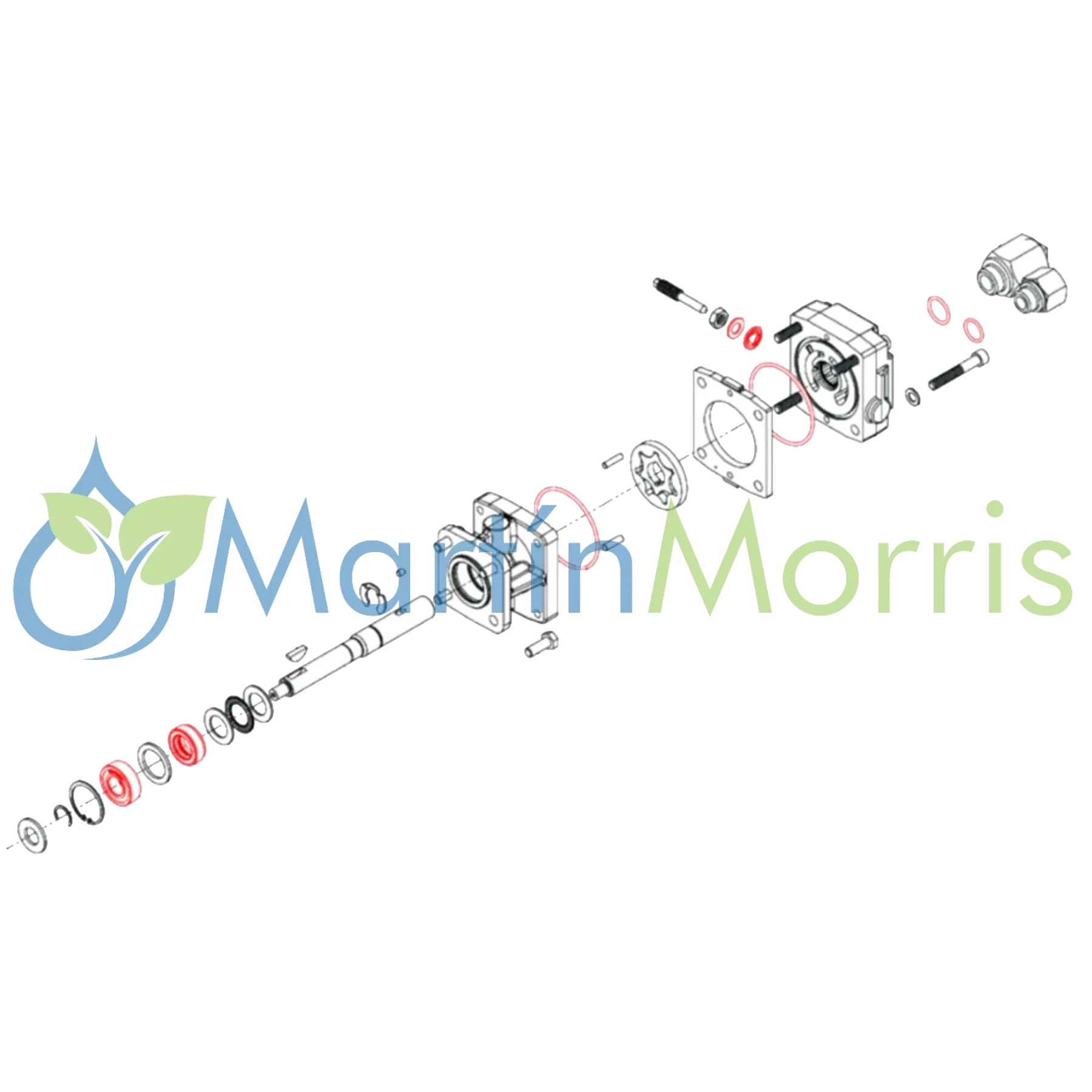 kit de Reparacion Motor Hidraulico HYPRO sello Reforzado