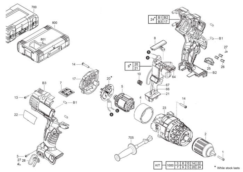 Caja Engranajes Milwaukee HD18PD para Taladros con Percutor