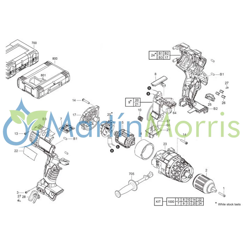 Caja Engranajes Milwaukee HD18PD para Taladros con Percutor
