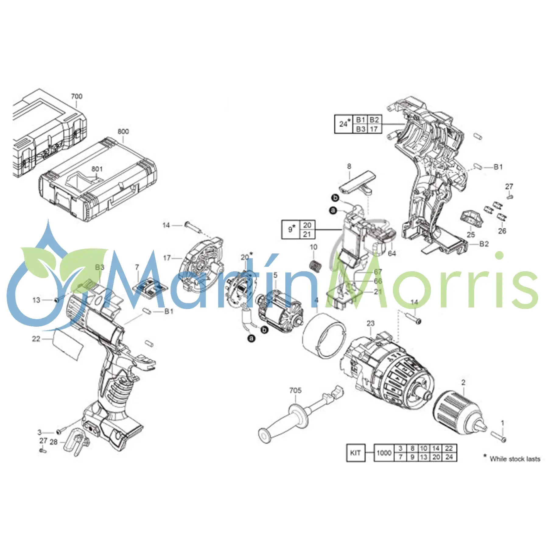 Caja Engranajes Milwaukee HD18PD para Taladros con Percutor
