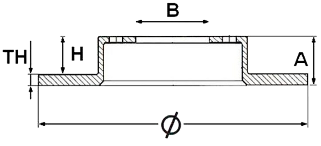 Disco de Freno Delantero 239mm VW Gol Saveiro Senda Seat Cordoba Ibiza