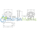 Pedestal Solo BANJO para Bomba Polipropileno con Motor Hidraulico