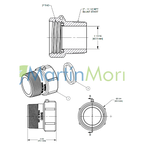 Adaptador Rosca IBC Hembra a Rosca 2" NPT Macho