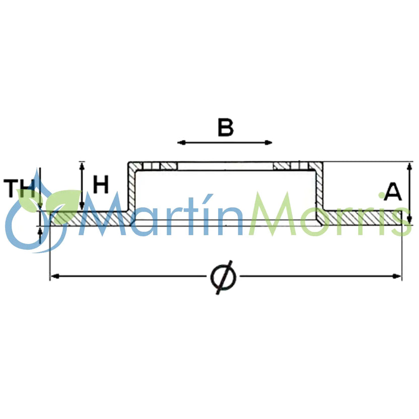 Disco de Freno Delantero 239mm VW Gol Saveiro Senda Seat Cordoba Ibiza