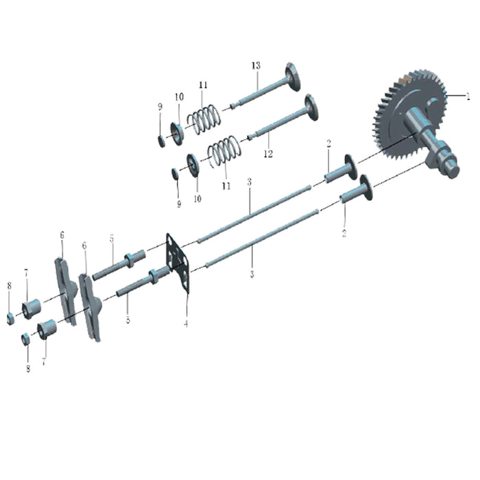 Despiece Motor SENSEI M70 OHV Válvulas y Distribución