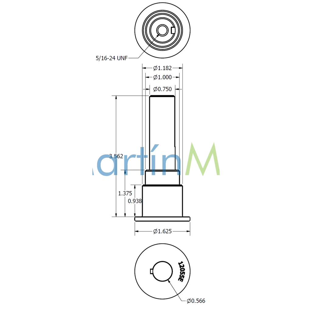 Eje BANJO para Bombas Polipropileno con Pedestal para Motor Hidraulico Parker