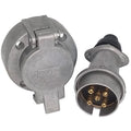 Enchufe eléctrico 5 puntos completo macho/hembra para camionetas, Camión, Remolque, Semirremolque