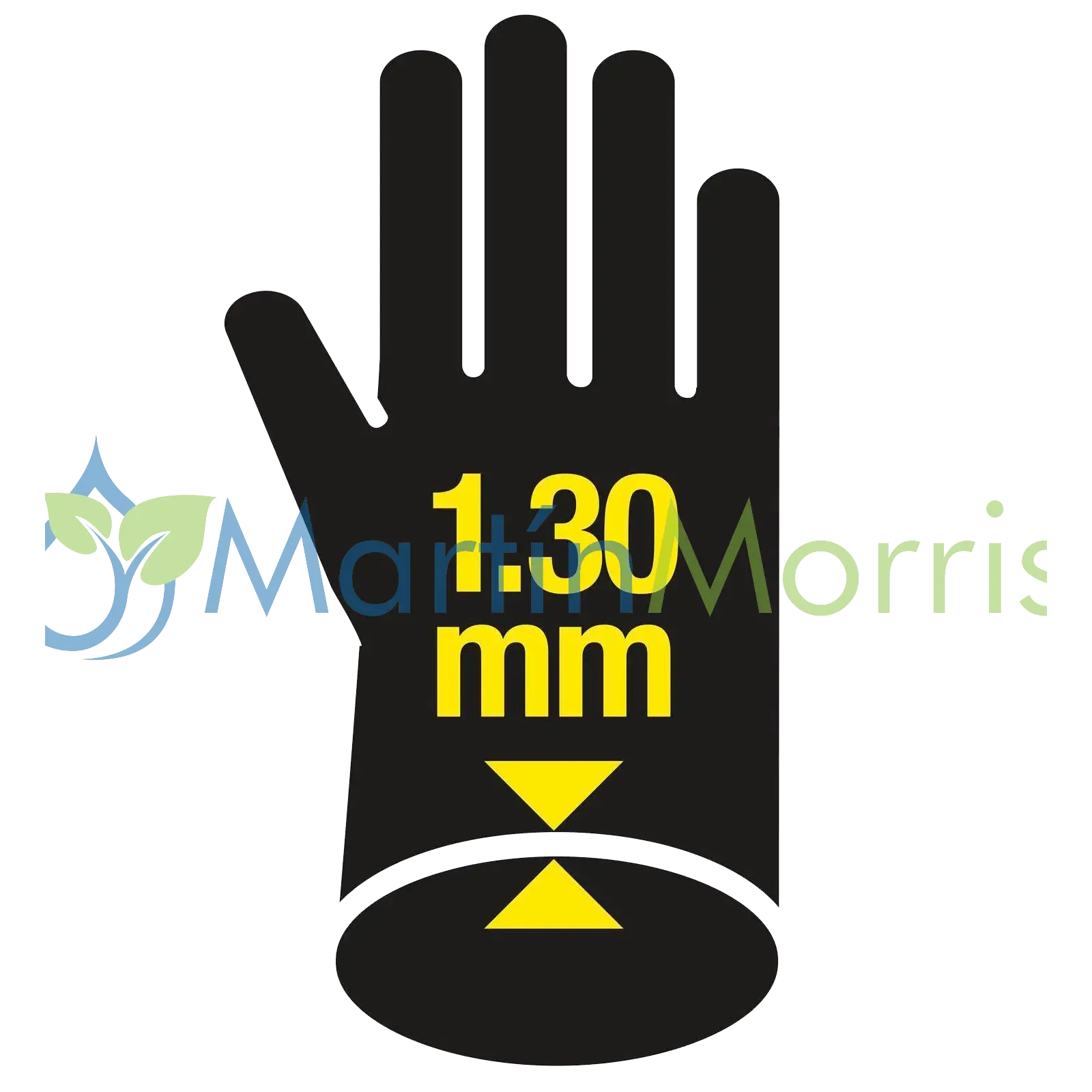 Guante Rojo de PVC Interior Algodón Tipo Petrolero Largo 40cm Talle 10