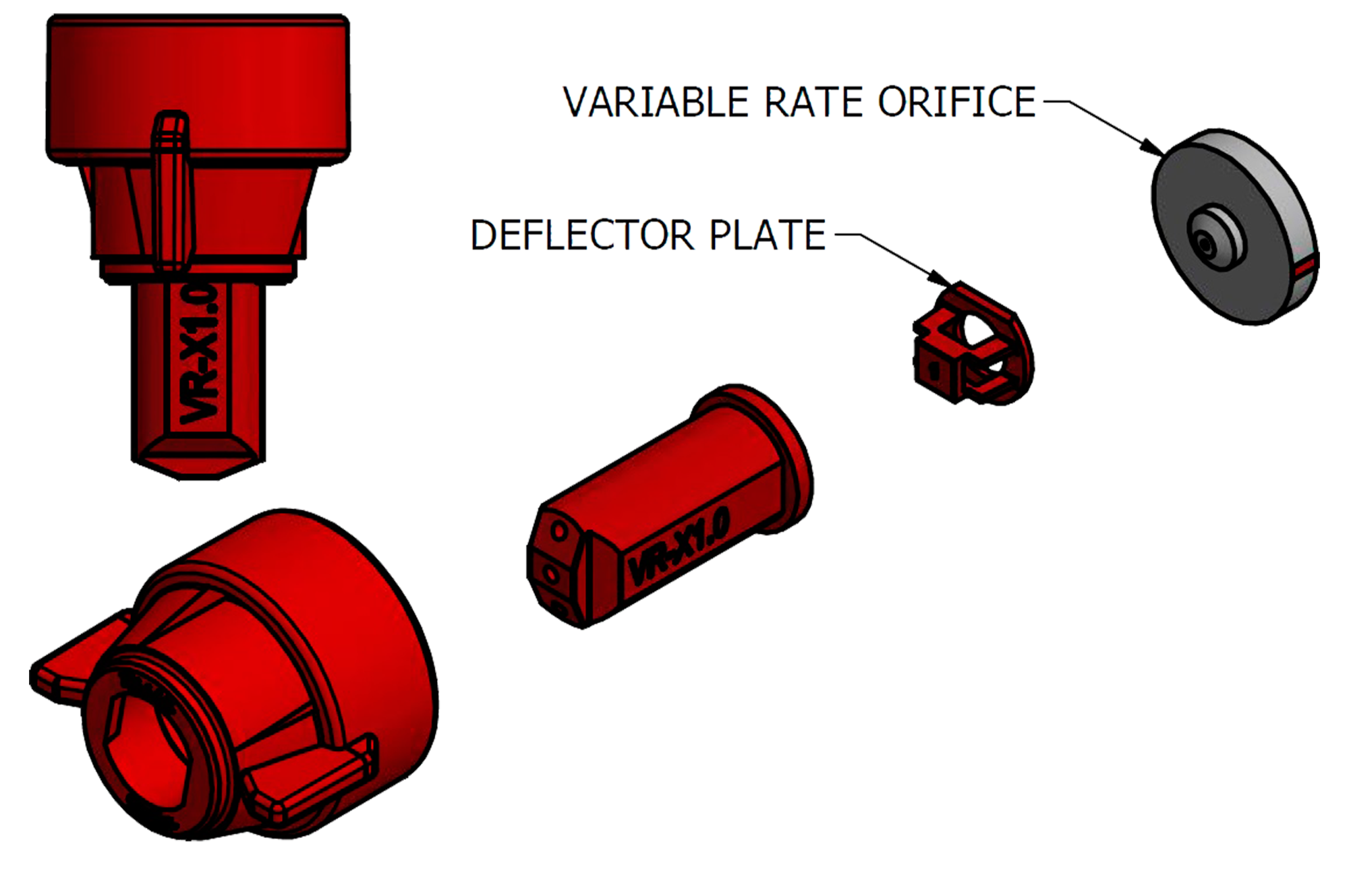 Boquilla Aplicacion Variable Teejet SJ3-VR de 3 Chorror todos los cuadales