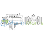 Racor ARAG en TEE con Conexión Horquilla Macho T6