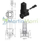 Electroválvula BANJO Brida 100 o 1" con Bocha de Acero Inoxidable