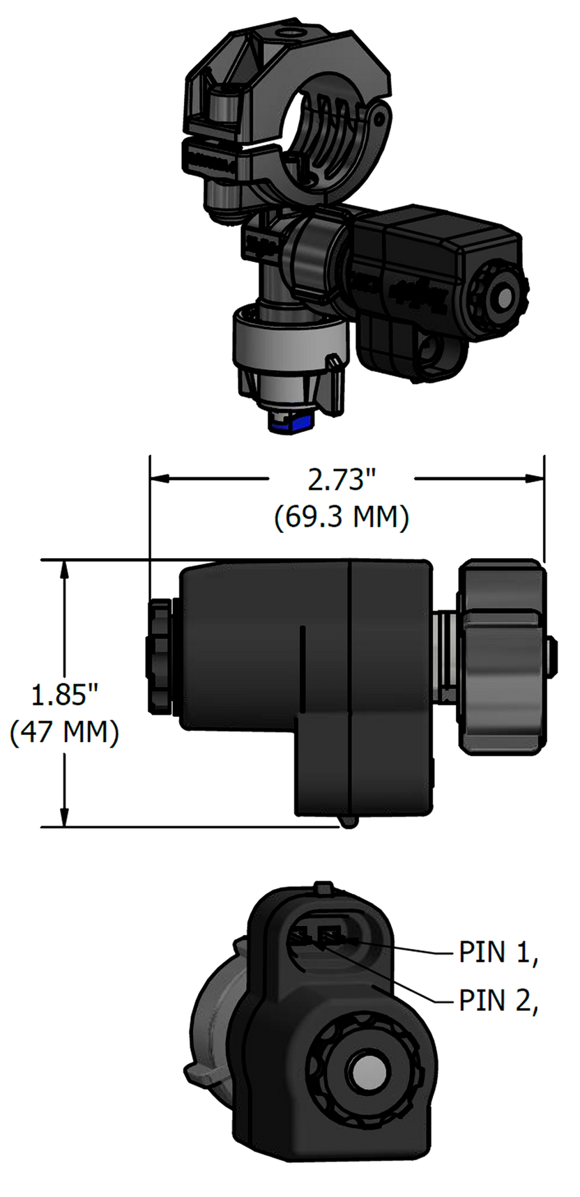 Válvula PWM Teejet para Porta pico QJ370 17560A