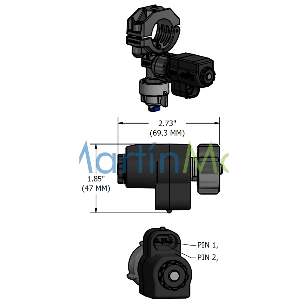 Válvula PWM Teejet para Porta pico QJ370 17560A