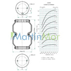 fervi air unidad sellada bilobular altura 85mm a 215mm y diámetro exterior 158mm